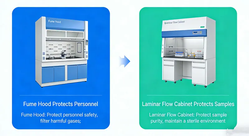 Fume Hood vs Laminar Flow