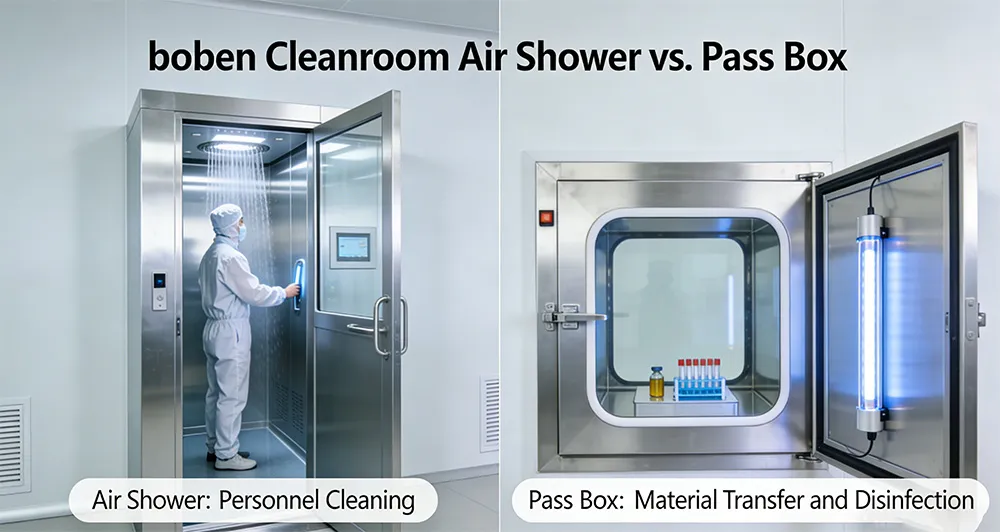 Air Shower vs. Pass Box: Key Differences in Cleanroom Contamination Control
